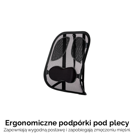 Ergonomiczne podpórki pod plecy